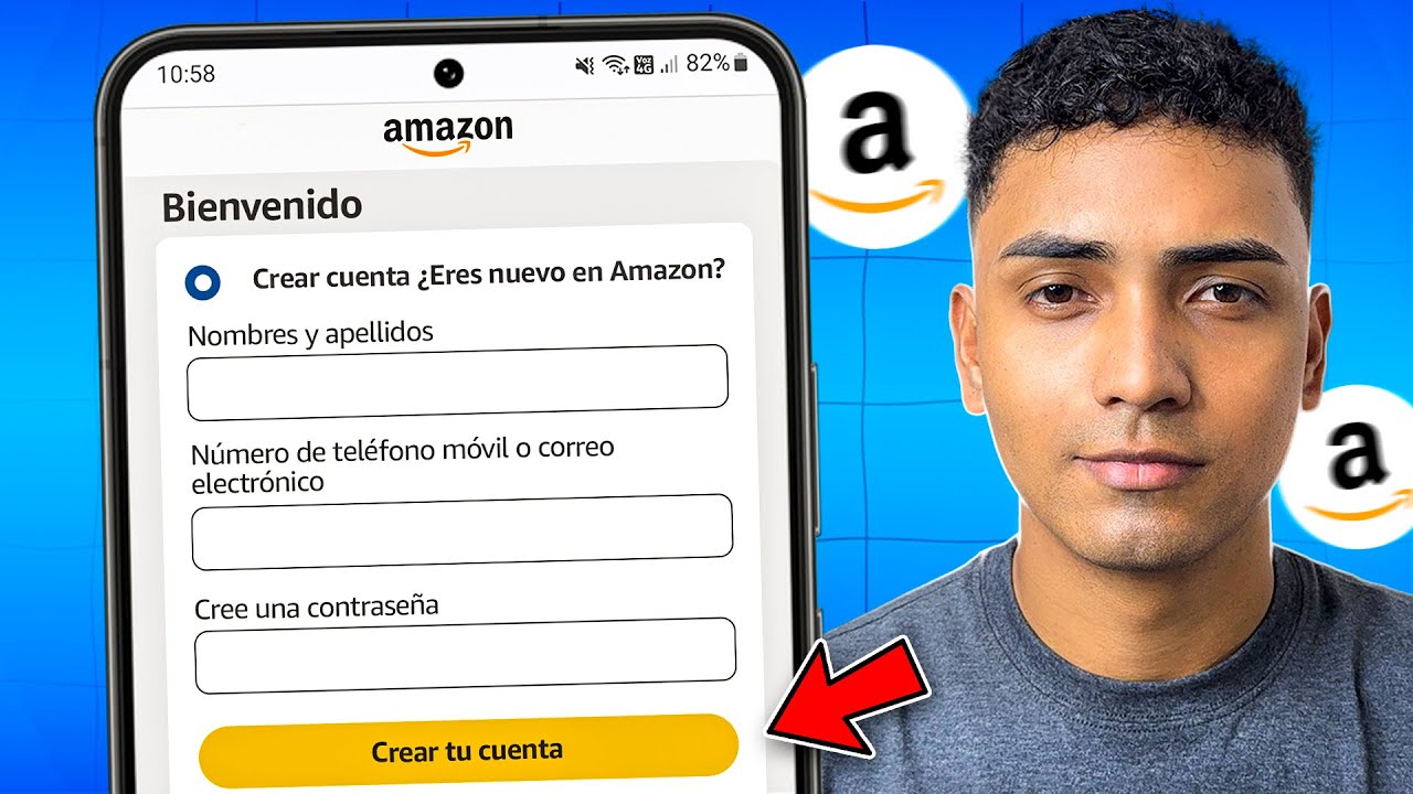 Cómo CREAR una CUENTA de AMAZON (2026) Registrarse en Amazon