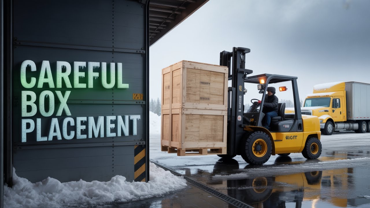 Forklift in Action | Loading Massive Boxes Onto Truck 🚛 📦