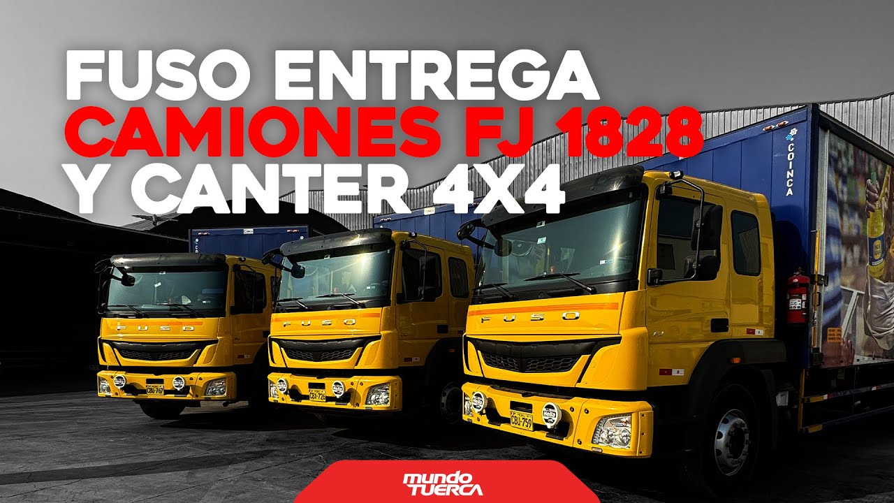 FUSO ENTREGA FLOTA DE CAMIONES FJ 1828 Y CANTER 4X4