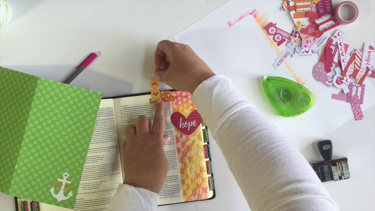 bible journaling - gelatos + stencils