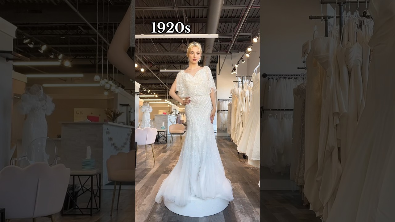 Wedding dresses through the decades #weddingdress #decades