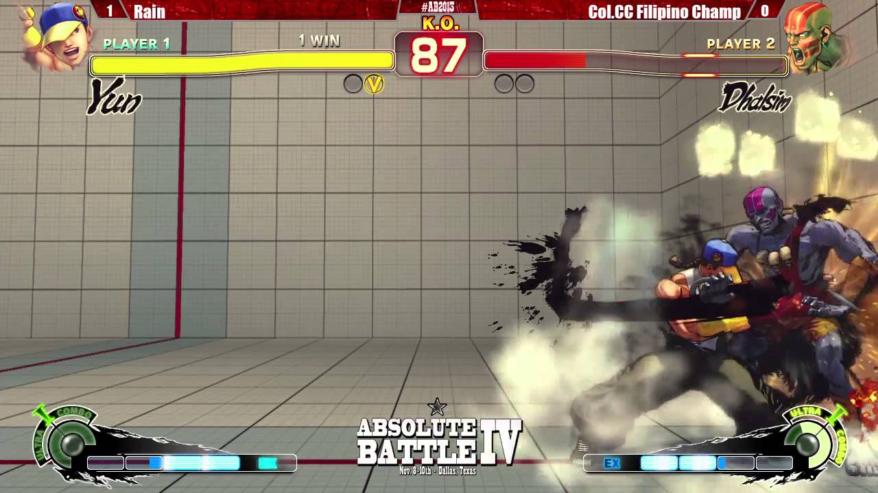 Col. Filipino Champ (Sim) vs Rain (Yun) - Absolute Battle 4 - AE2012 Grand Finals