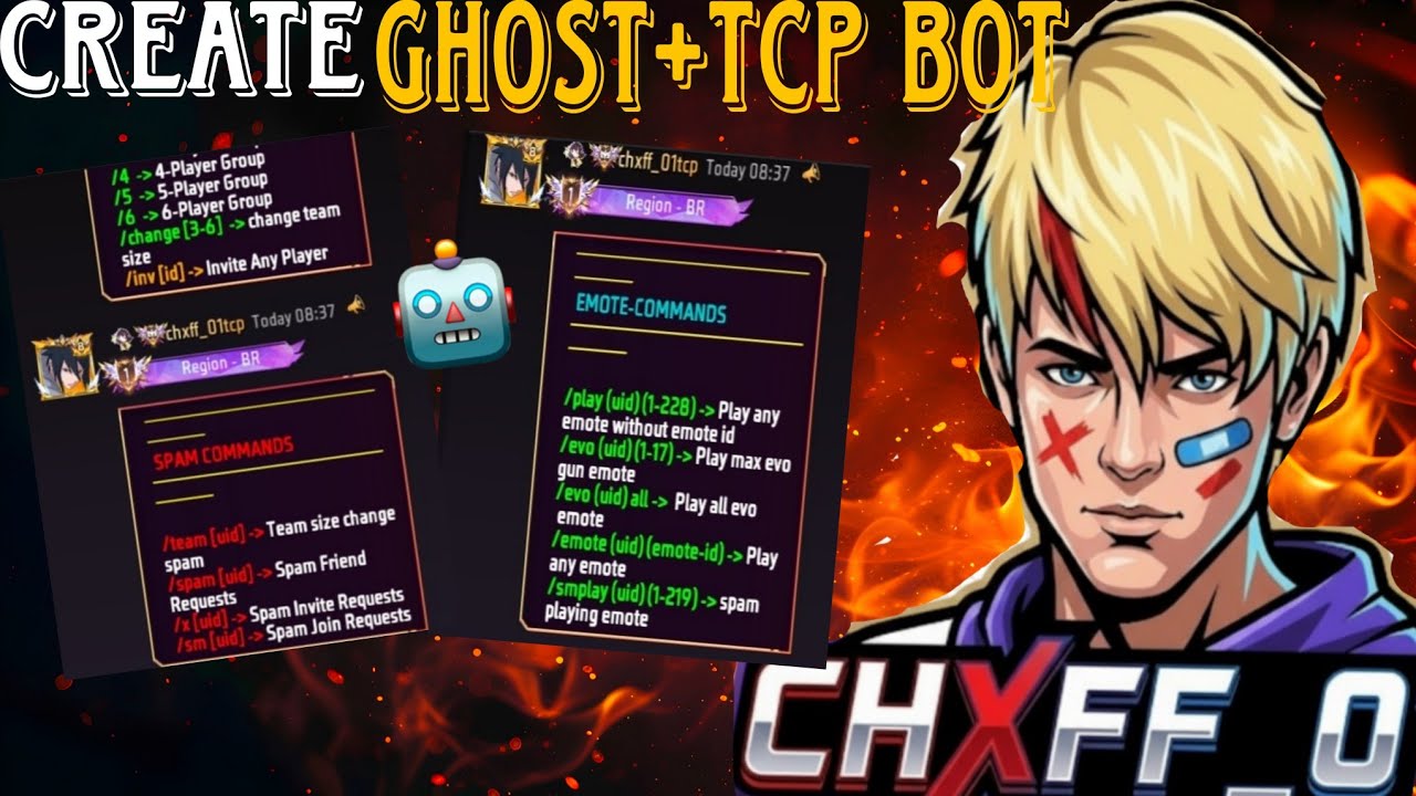 How to create ff TCP bot💀 100℅ working