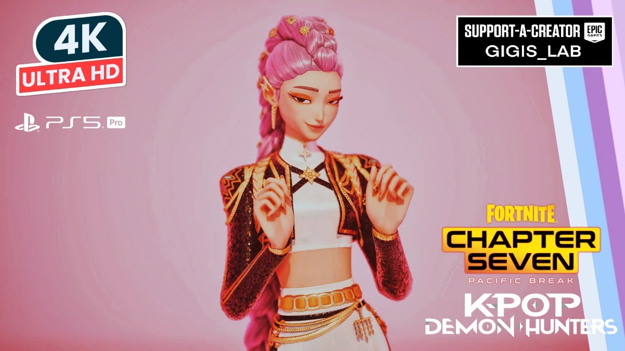 FORTNITE / KPOP DEMON HUNTERS GOLDEN RUMI Skin Showcase Before You Buy Review 4K HDR