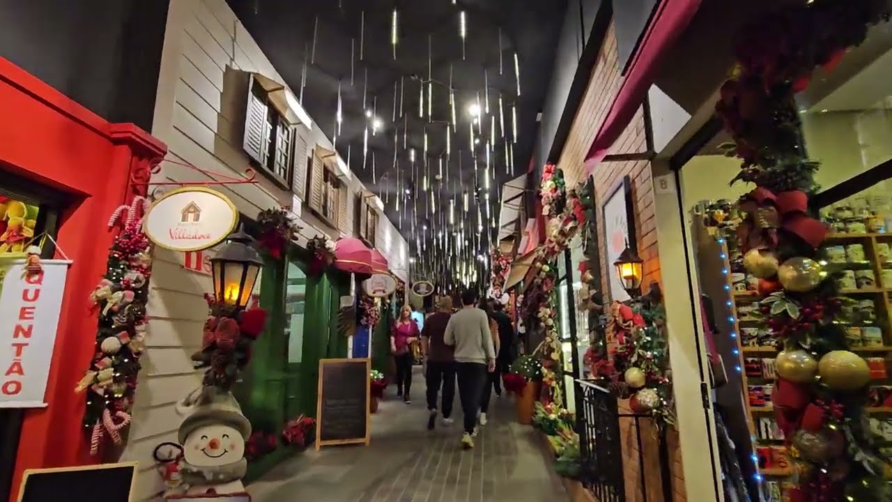 Caminhando pelas ruas de Gramado - cidade movimentada 02/08/2025