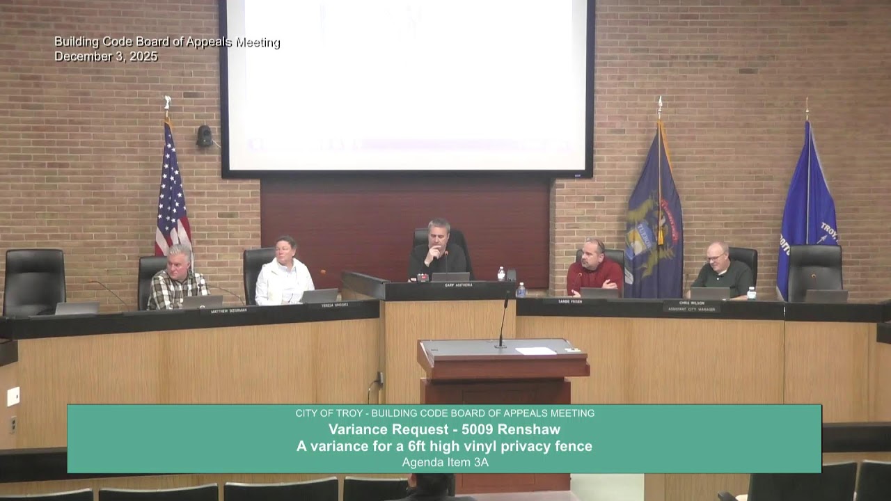Building Code Board of Appeals Meeting December 3, 2025