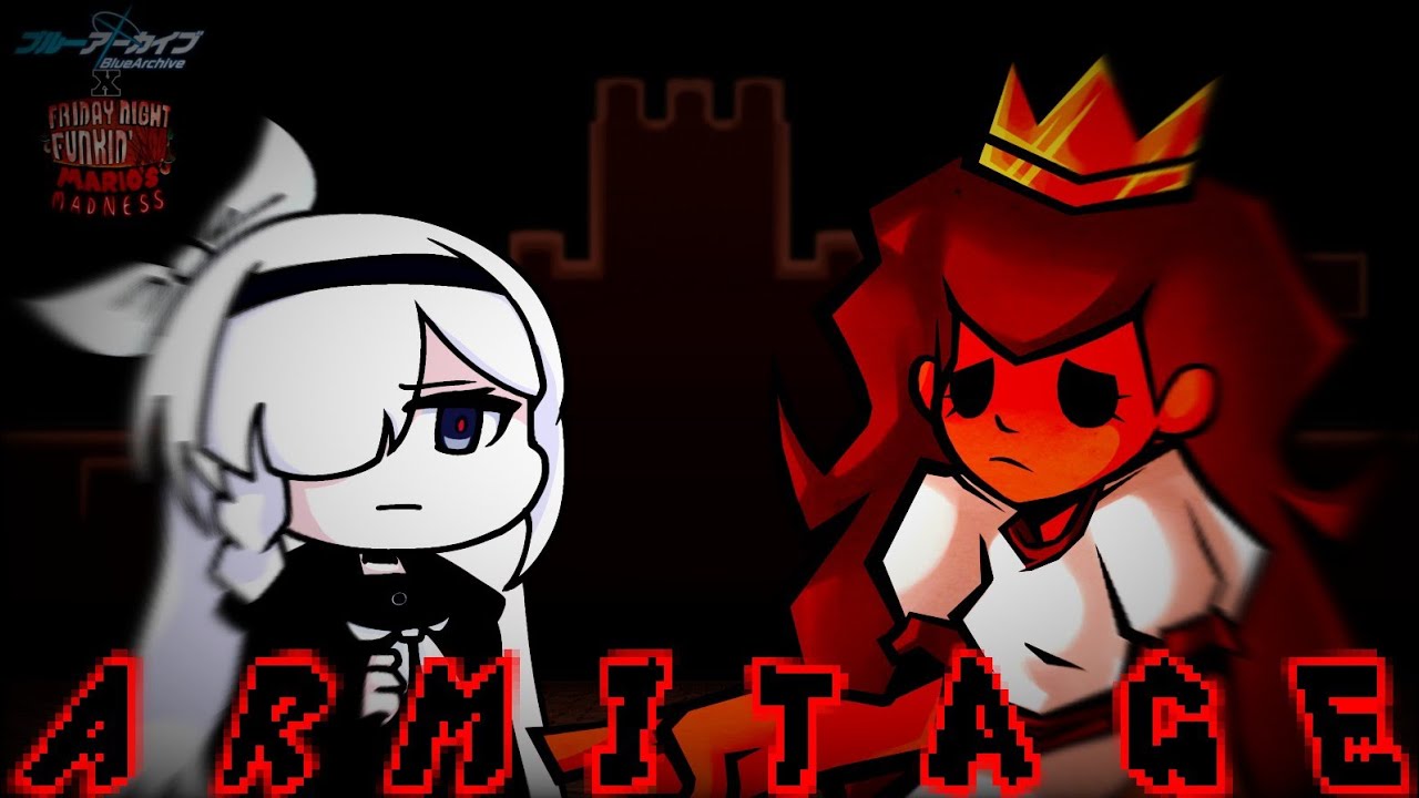 FNF Plana vs. Damsel | Armitage Cover | Blue Archive X Mario's Madness | Friday Night Funkin'