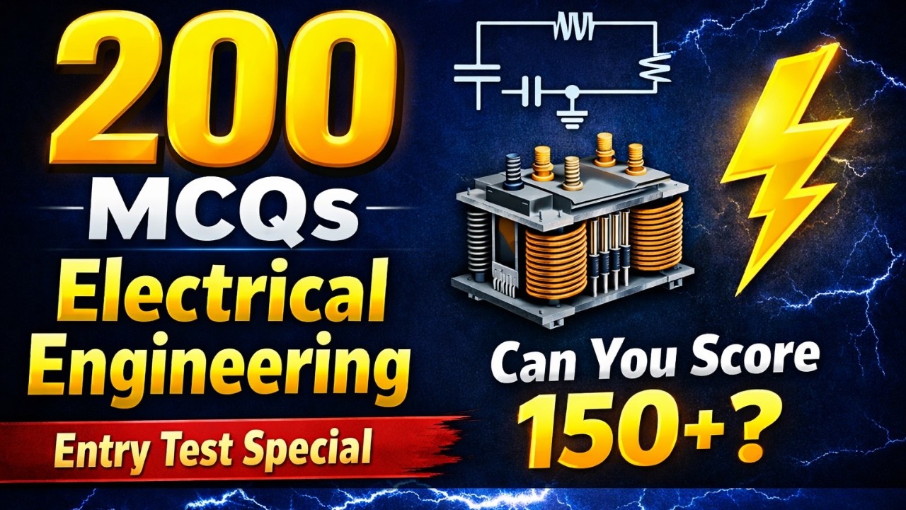 Electrical Engineering 200 MCQs | Entry Test, ETEA, ECAT, NTS, PPSC Preparation 2026
