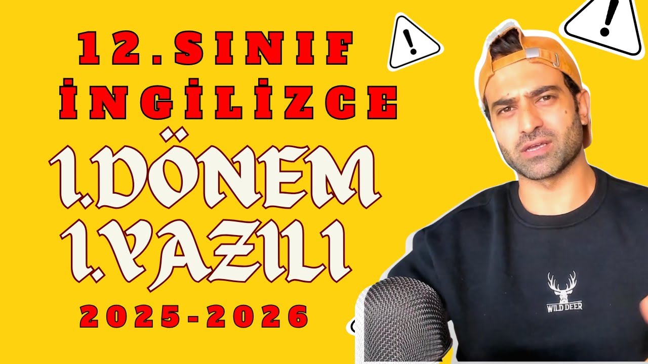 12.SINIF İNGİLİZCE 1.DÖNEM 1.YAZILI 2025