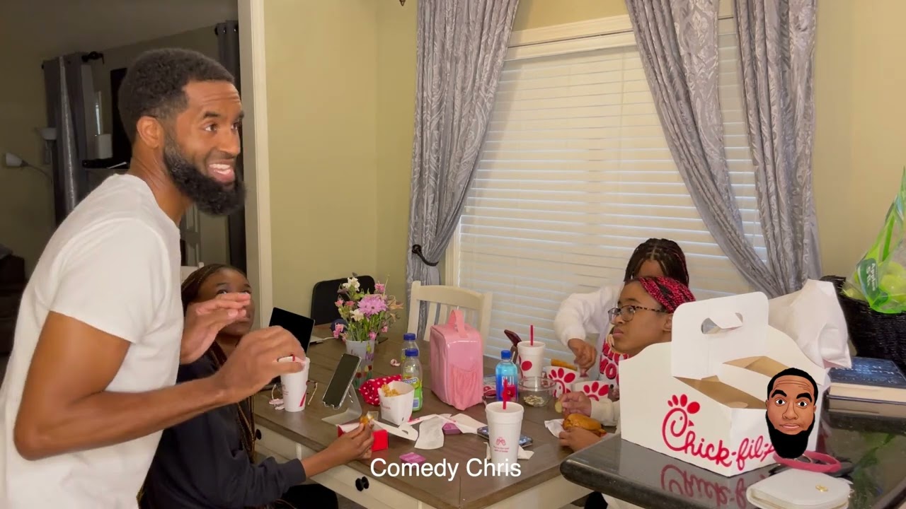 When you get mad cause your oldest daughter didn't bring your food back from Chick-Fil-A