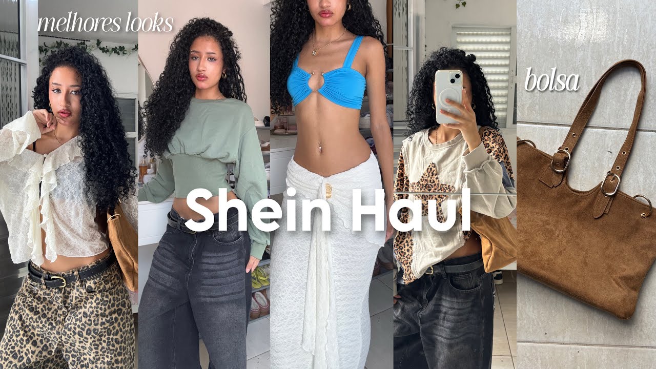 abrindo comprinhas da shein *haul completo & looks lindos* bota, bolsa, blusas💗⭐️