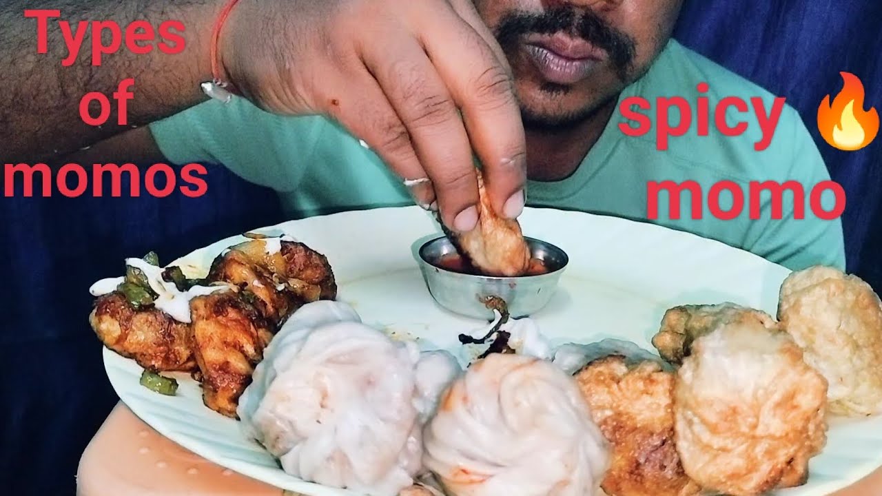 Types of momos eating challenge| Paneer gravy momo|soya chilli momo Veg momo & spicy momo chatni 🔥