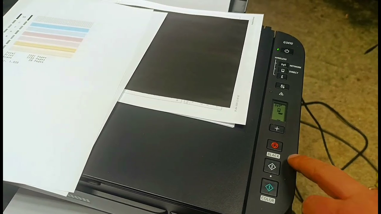Canon g3410 восстановление цвета одним нажатием кнопки!