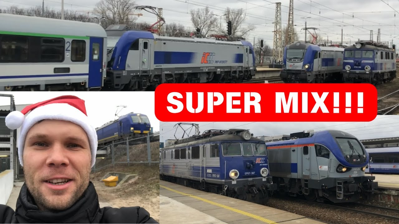 Pociągi Warszawa Wschodnia Gamy i Vectrony w akcji! Piękne lokomotywy!