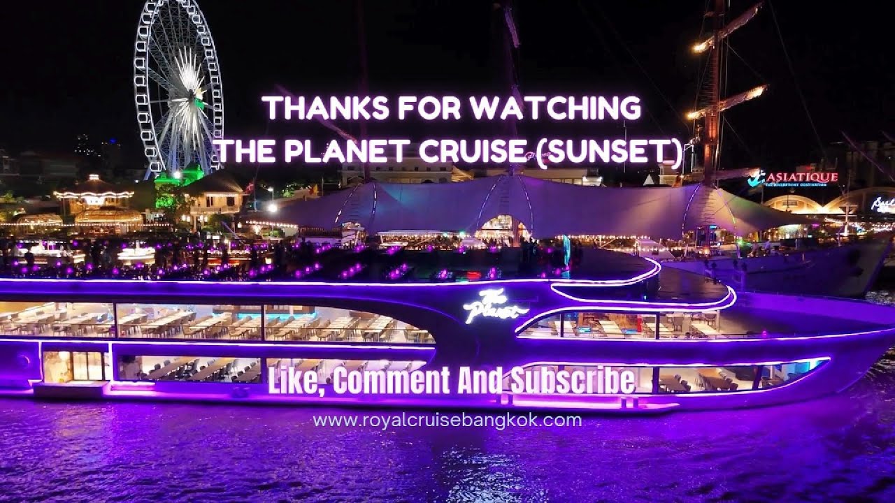 Magical Sunset on the Chao Phraya River at The Planet Cruise Bangkok Experience