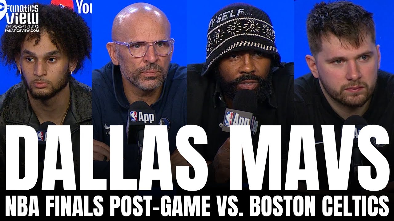 Dallas Mavs NBA Finals Post-Game, GM3: Luka Doncic, Kyrie Irving, Dereck Lively & Jason Kidd on 0-3