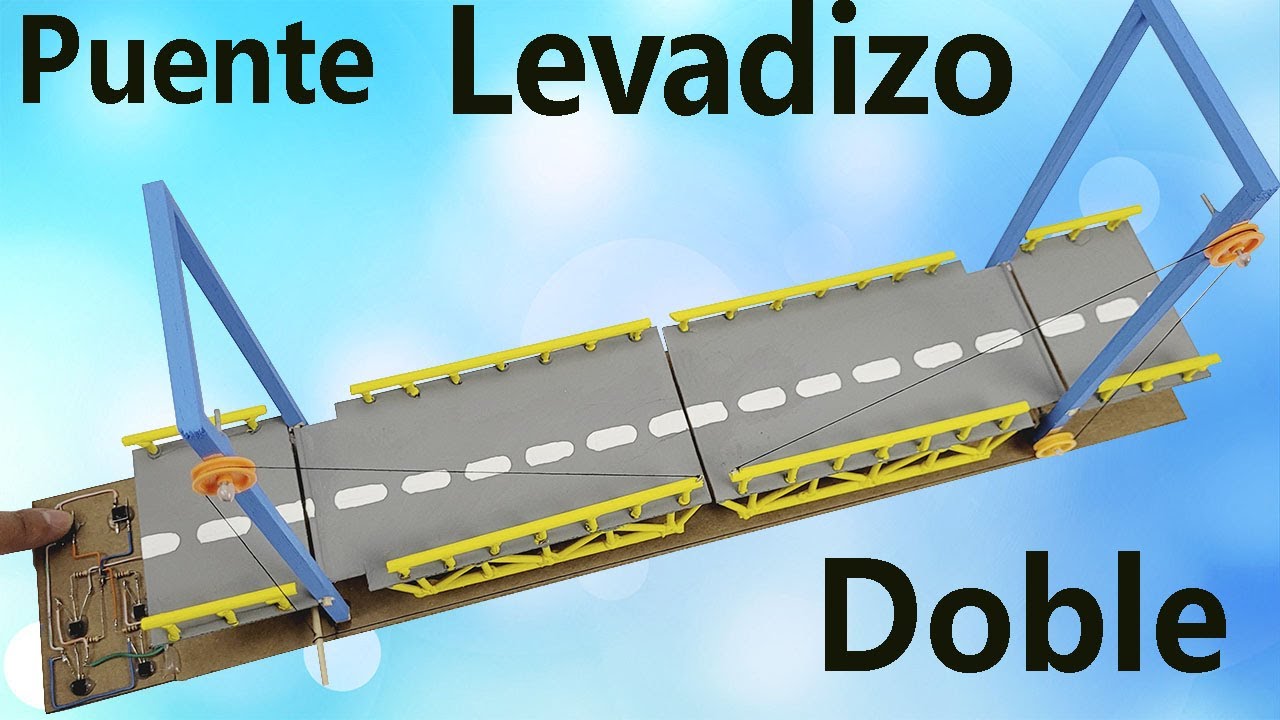 Puente Levadizo Doble - Proyectos Escolares #puentelevadizo #proyectos