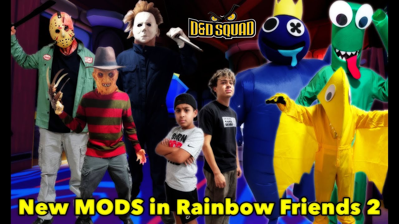 Майкл, Джейсон и Фредди в Rainbow Friends 2 | D&D Squad