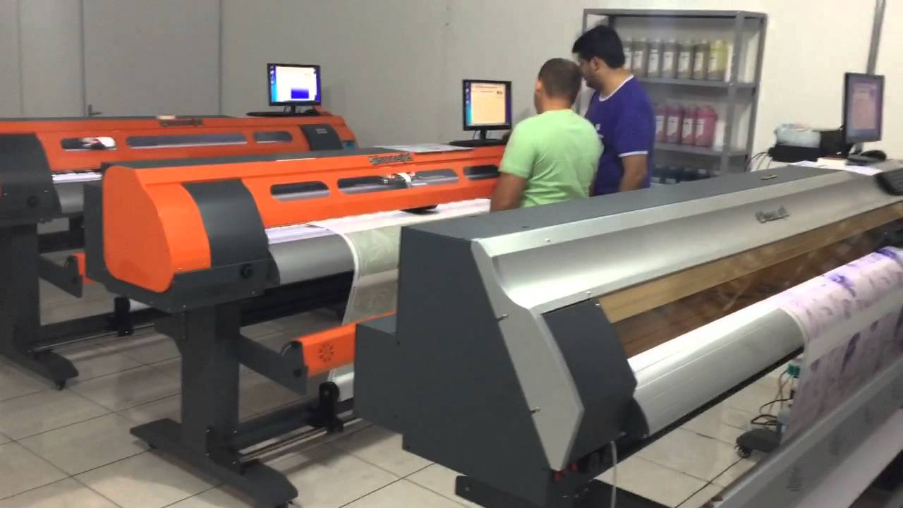 4 Plotters de impress&atilde;o digital instaladas em uma pancada s&oacute;!