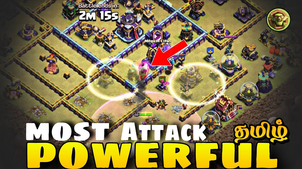 War Attack!! Best Th15 Attack Strategy - Clash Of Clans tamil