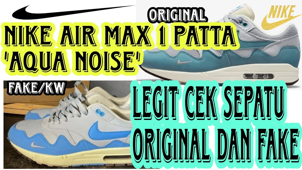Legit Cek Nike Air Max 1 Patta 'Aqua Noise' Original Dan Fake