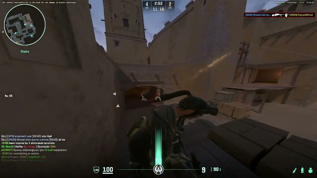 #cs2 hvh highlights ft. gamesense.pub/skeet.cc