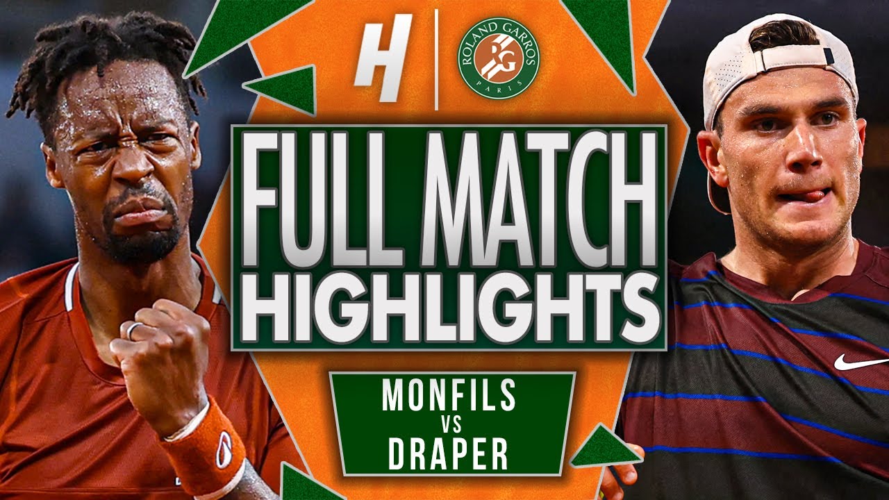 Gael Monfils vs Jack Draper - FULL Match Highlights | Roland Garros 2025