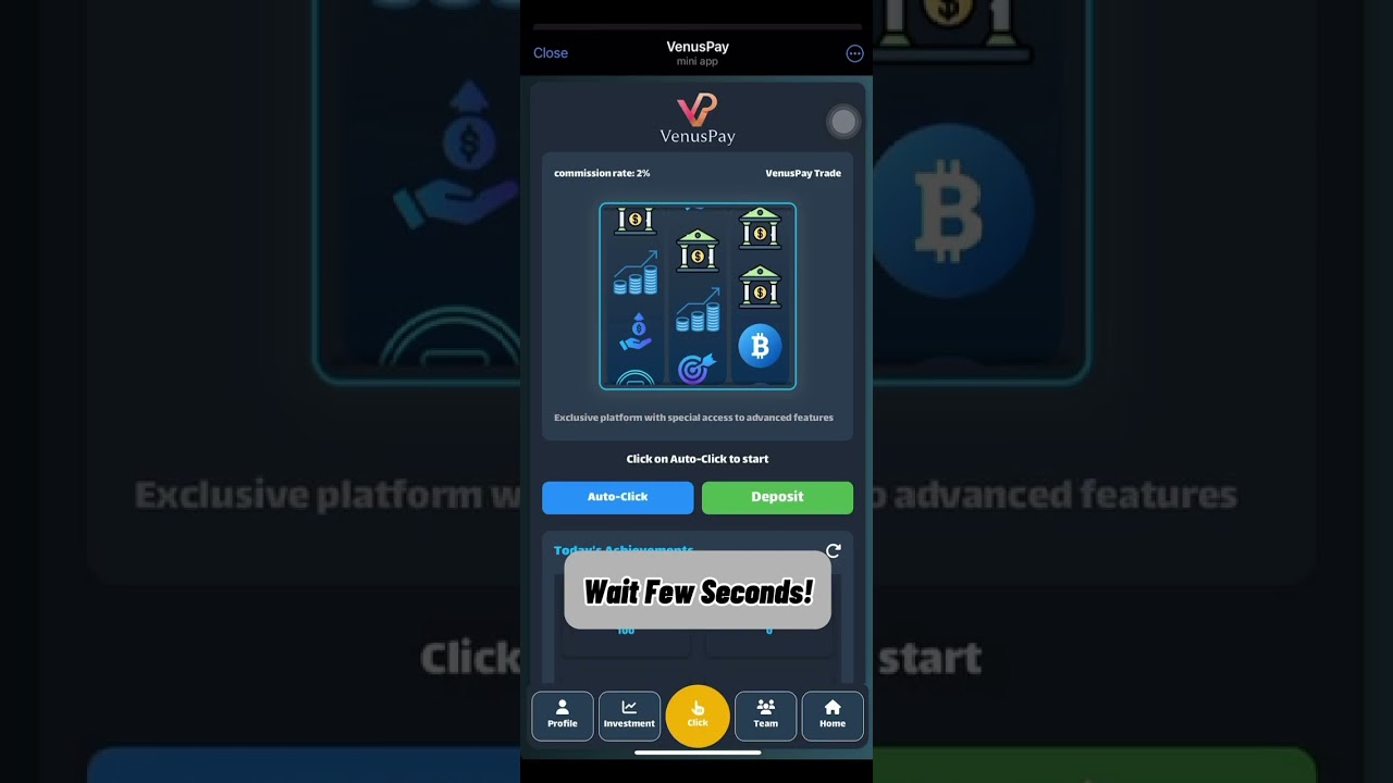 How to Earn USDT with Daily Clicks on Venuspay!