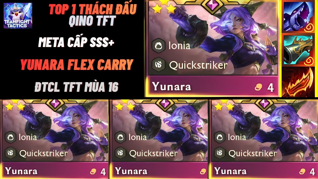 TOP 1 BÀI ĐẤU LEO RANK THÁCH ĐẤU ĐANG SPAM YUNARA FLEX CARRY SIÊU DẼ CHƠI MÀ KHÔNG BỊ TRANH BÀI ĐTCL