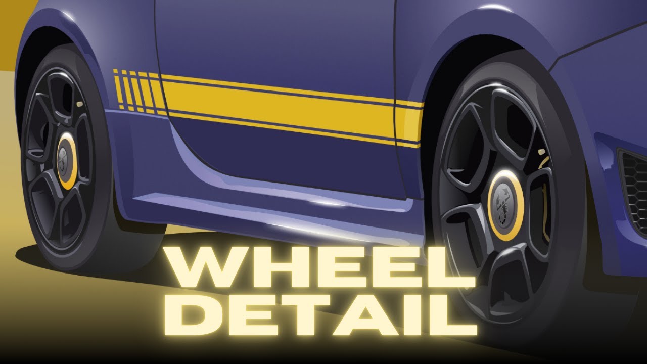 Drawing Vector Cars With Affinity Designer for iPad - Abarth Alloy Wheel Tutorial