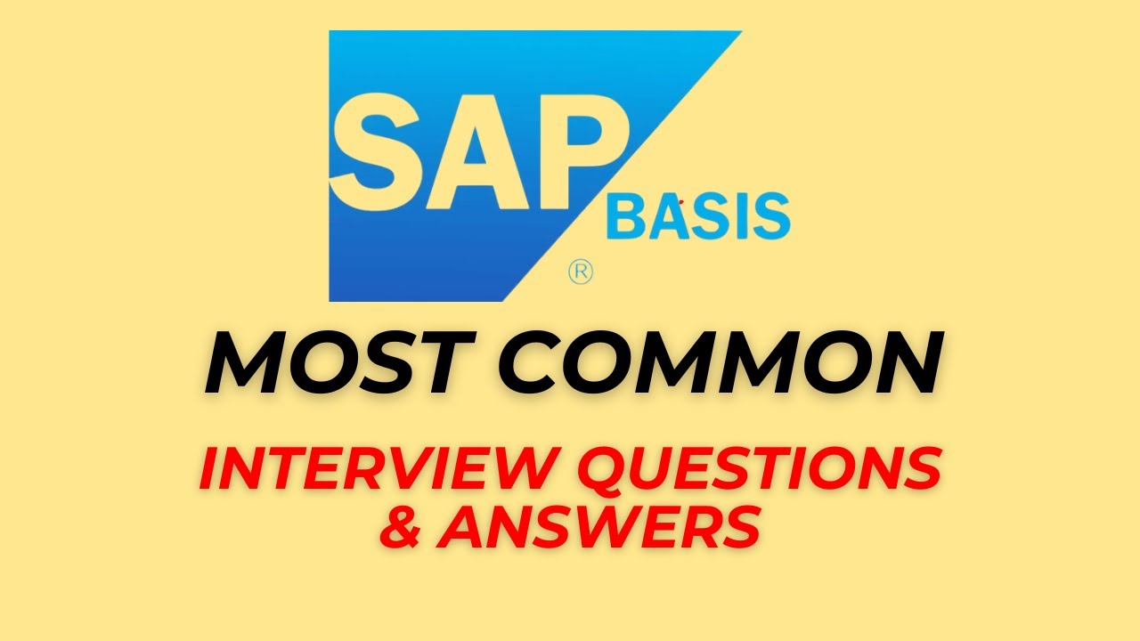 SAP Basis Interview Questions and Answers for 2026