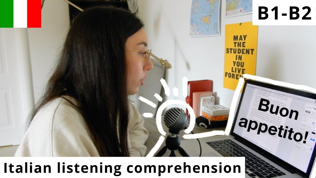 Italian Listening Comprehension: Buon appetito! (B1-B2) ita audio + transcript