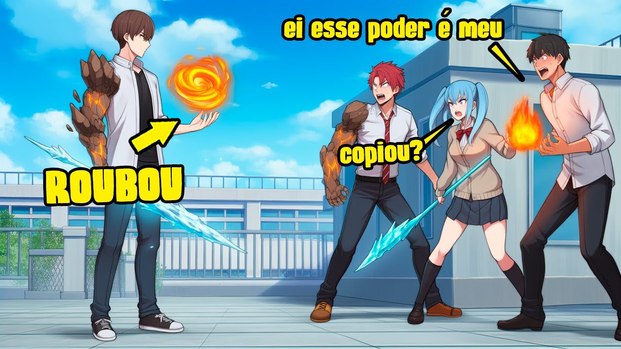 Ele Regride com uma Habilidade de Cópia e Choca a Escola Inteira!
