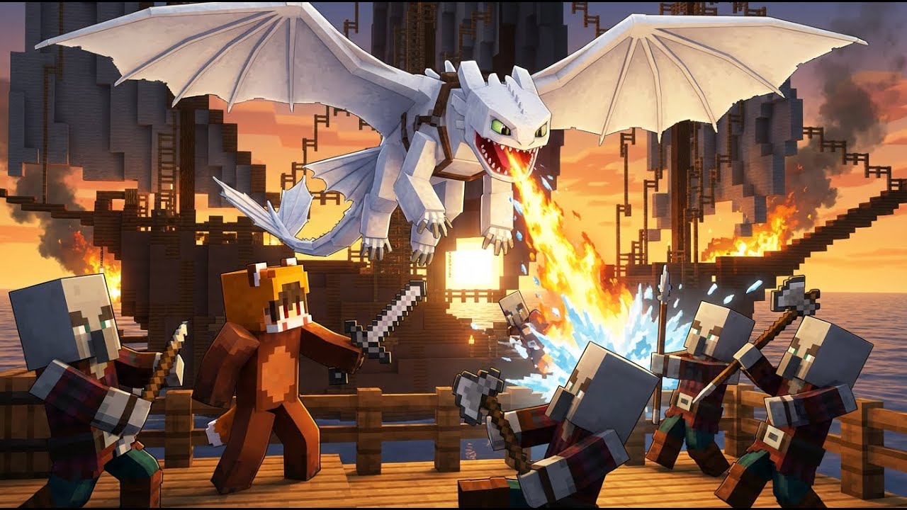 Pillager-Schiffe-Versenken Minecraft HTTYD