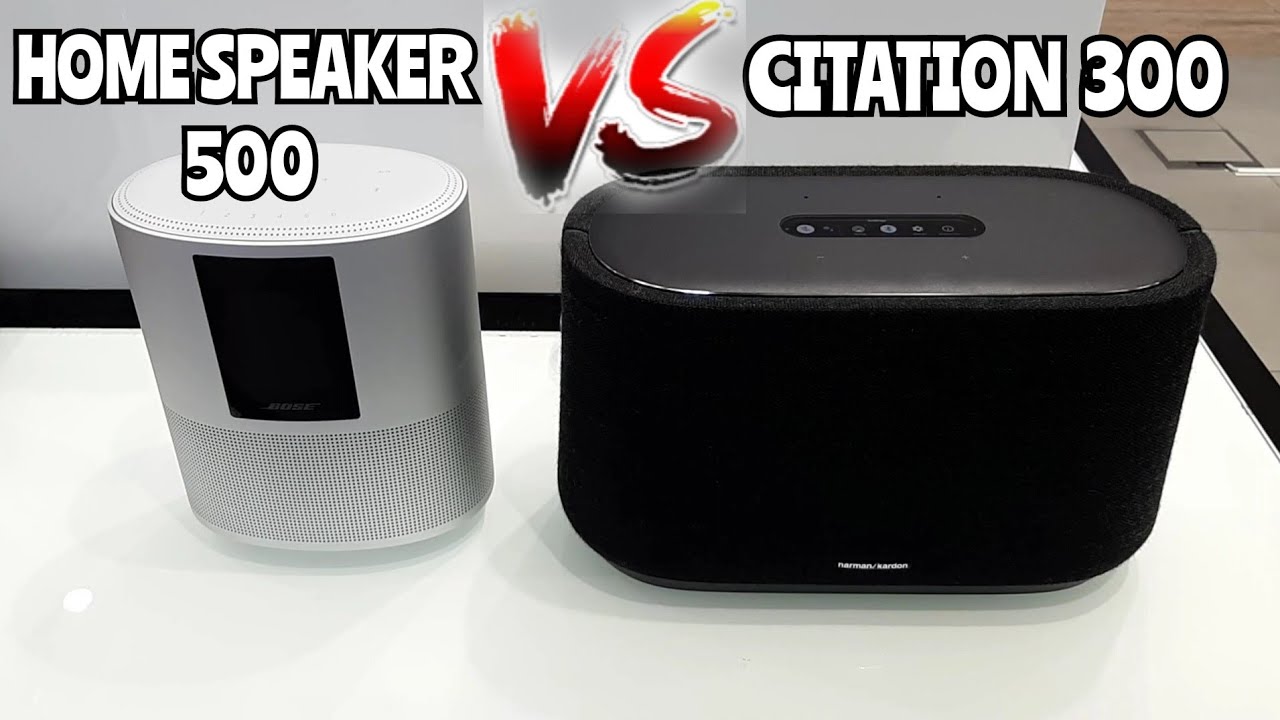 Bose Home Speaker 500 vs Harman/Kardon Citation 300 Smart Wifi Speakers | Sound Comparison🔥💥