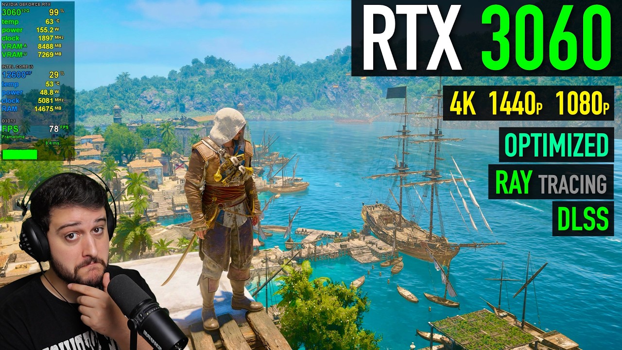 RTX 3060 - Assassin's Creed Black Flag Resynced - The Recommended GPU!