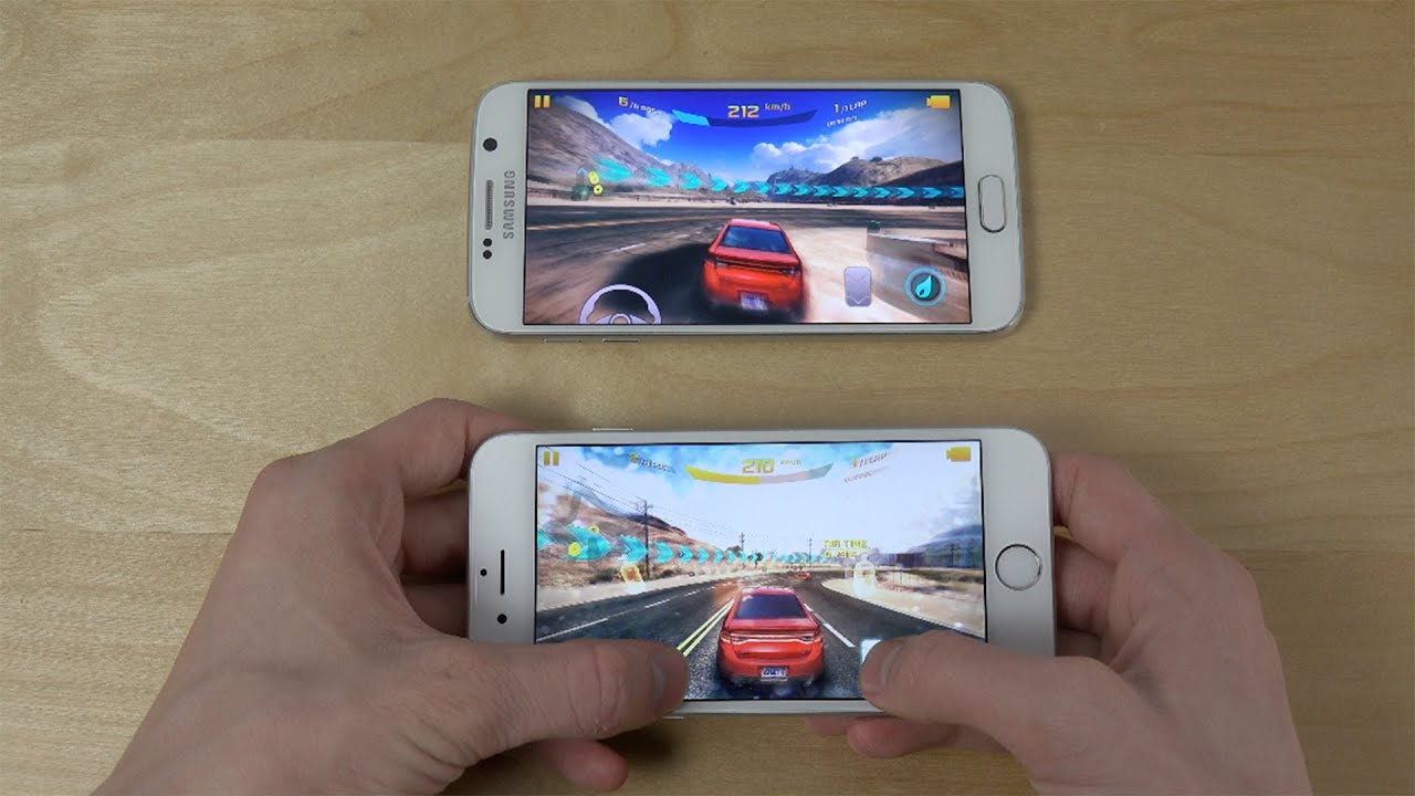 Asphalt 8 Samsung Galaxy S6 vs. iPhone 6 - Which Is Better?