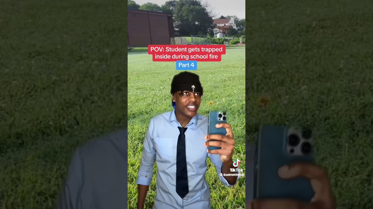 Pov : student gets trapped inside during school fire
