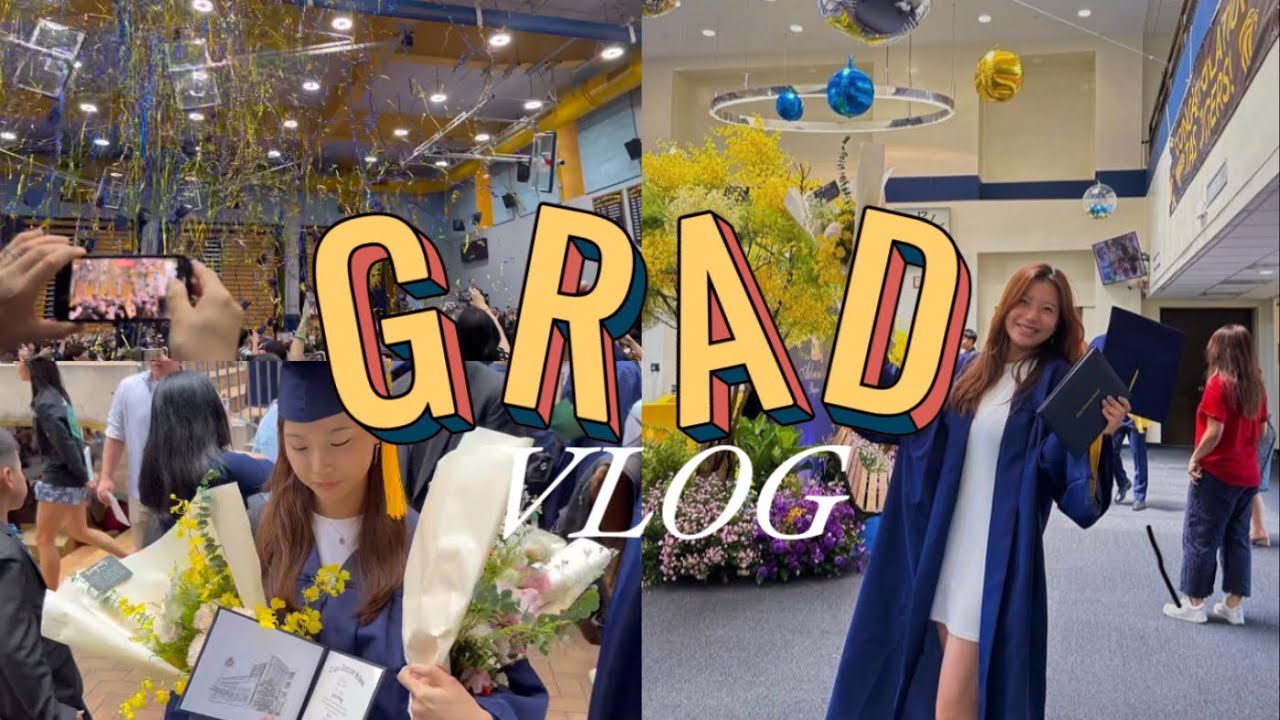 ENG) [둘째] 대만 미국고등학교 졸업식 🎓👩‍🎓🎉 | Highschool GRAD VLOG