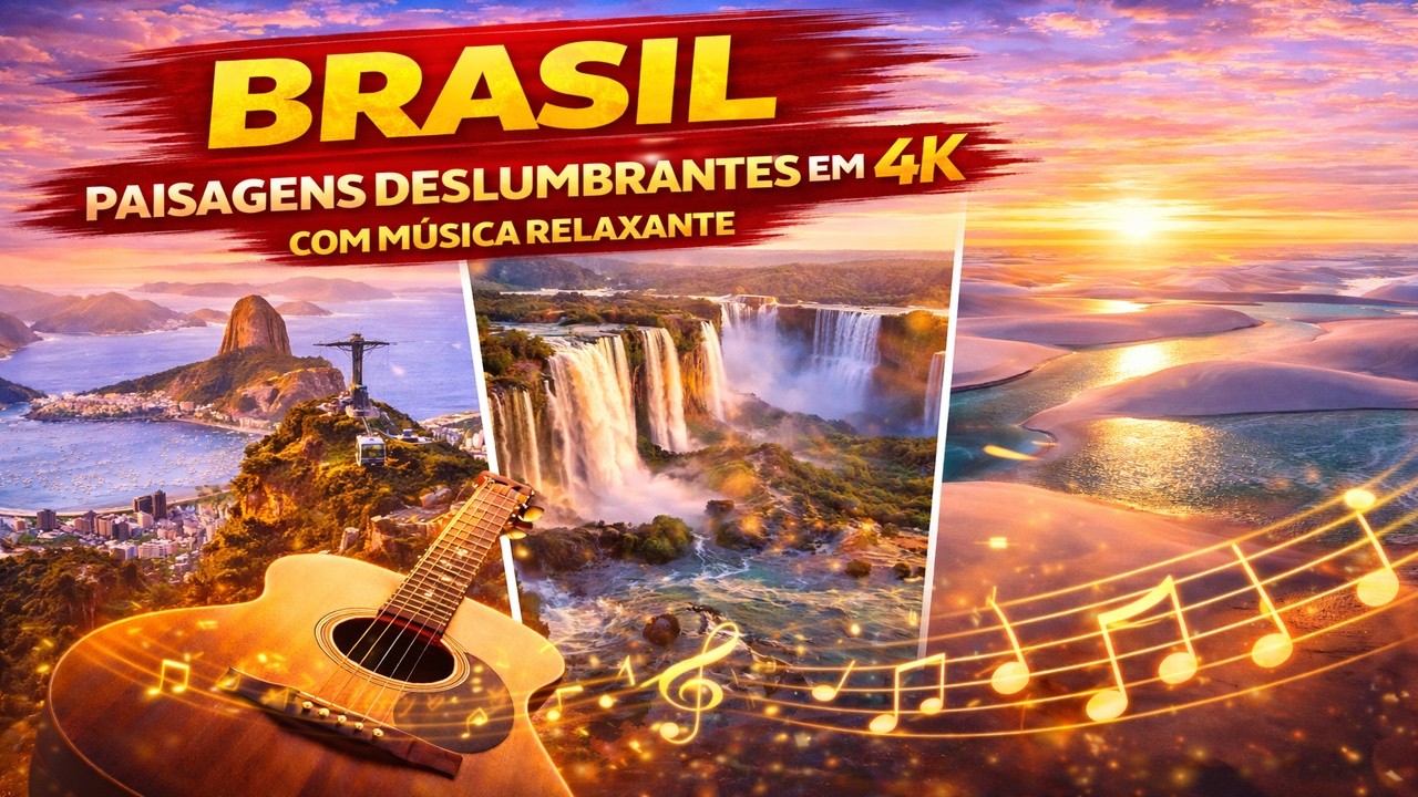Brasil: Paisagens Deslumbrantes em 4K com M&uacute;sica Relaxante