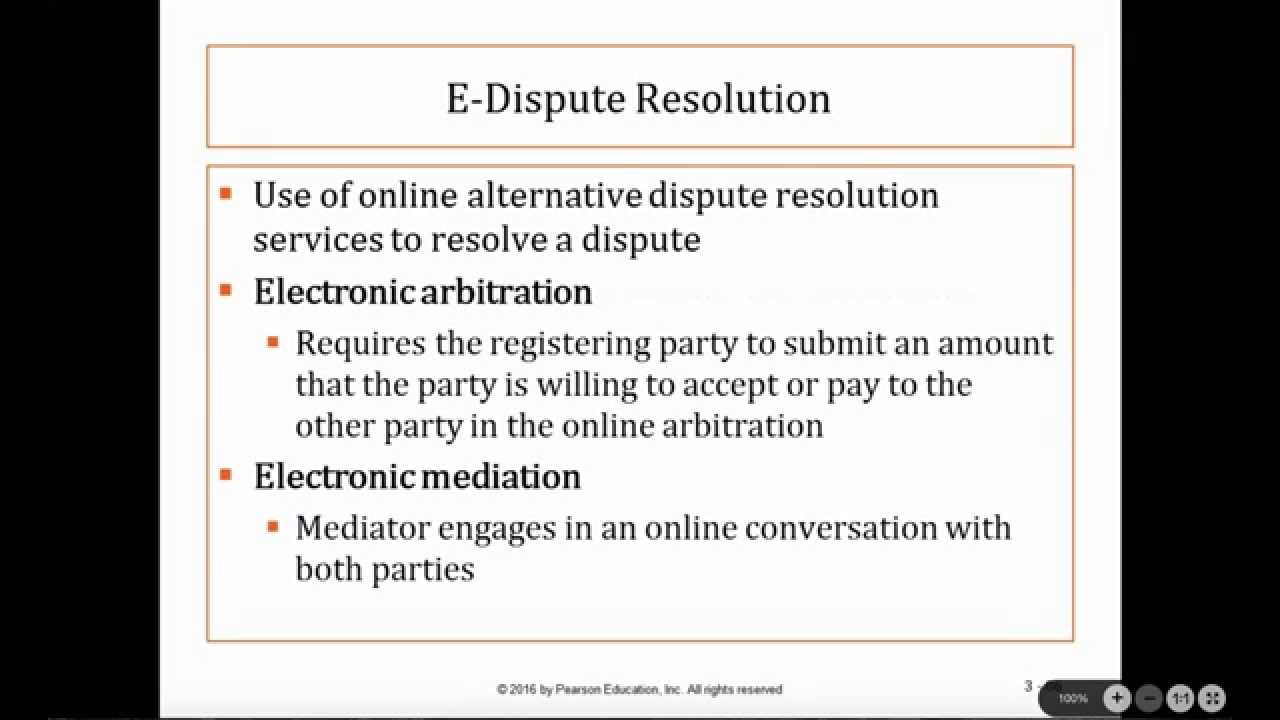 Business Law I: Judicial, Alternative, and E-Dispute Resolution - L 1 - Professor Sharma
