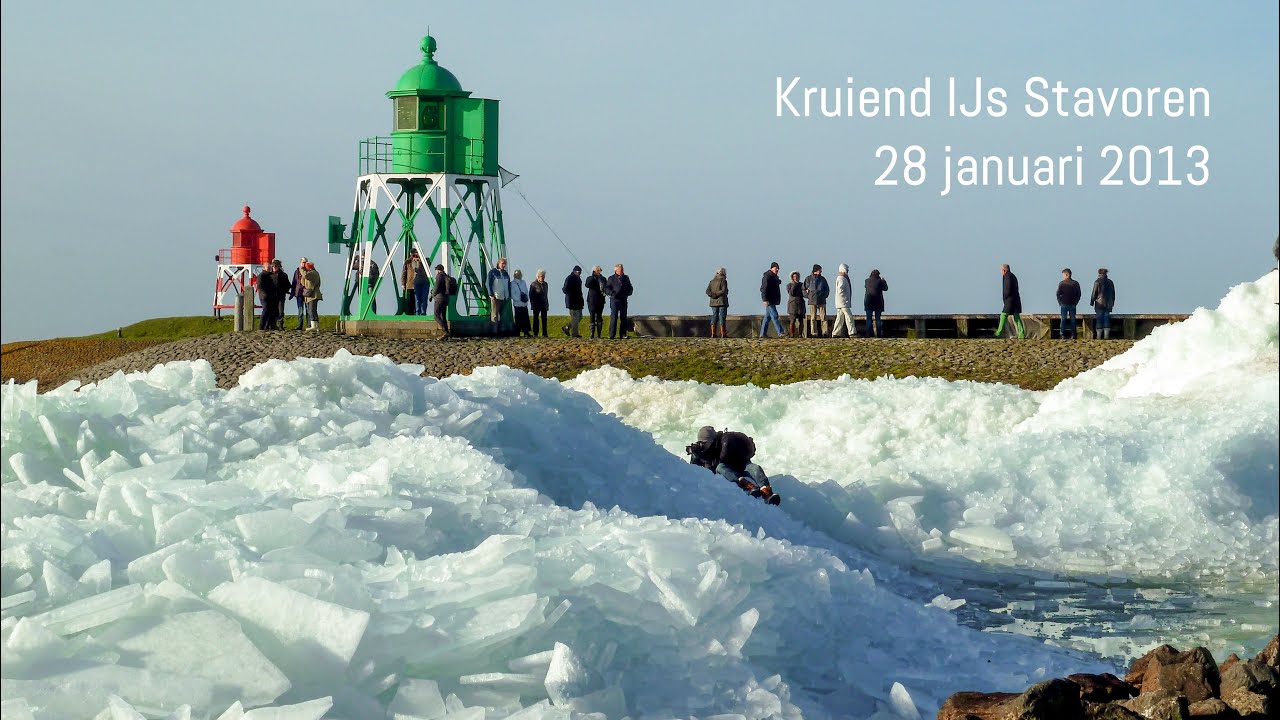 Kruiend ijs in Stavoren, 28 januari 2013