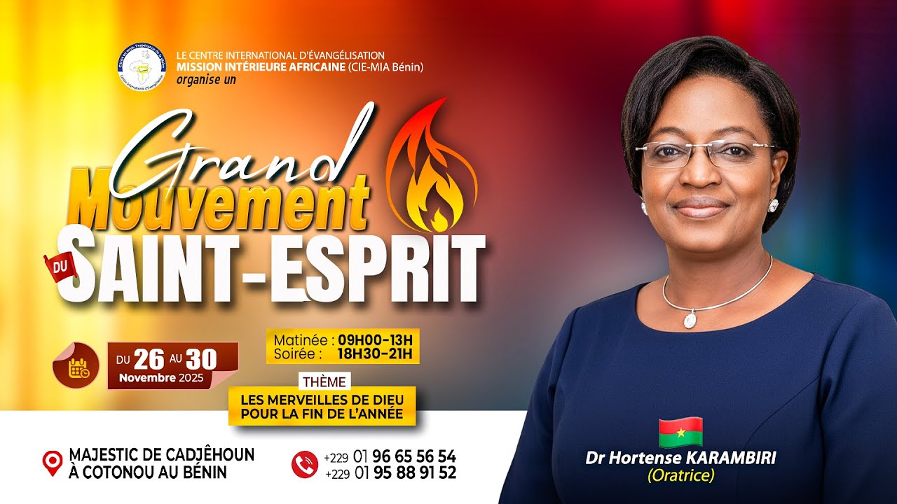 GRAND MOUVEMENT DU SAINT ESPRIT | Soirée d'ouverture l Dr Hortense KARAMBIRI l 26 Novembre 2025
