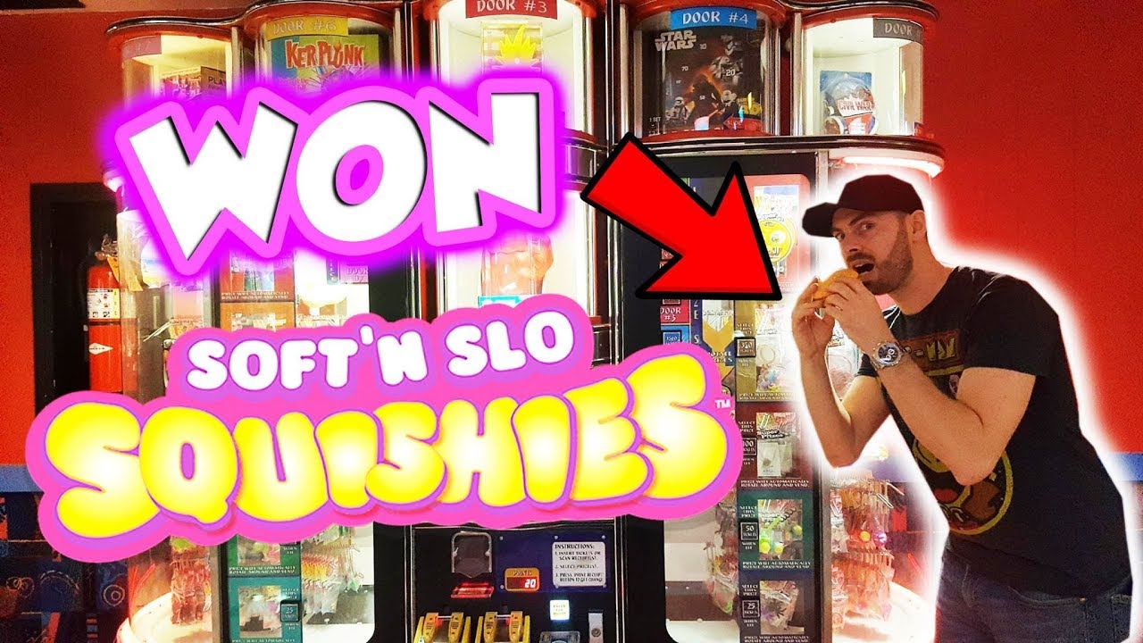 I Won Squishies from the Arcade Prize Hub Machine Brunswick Zone ArcadeJackpotPro