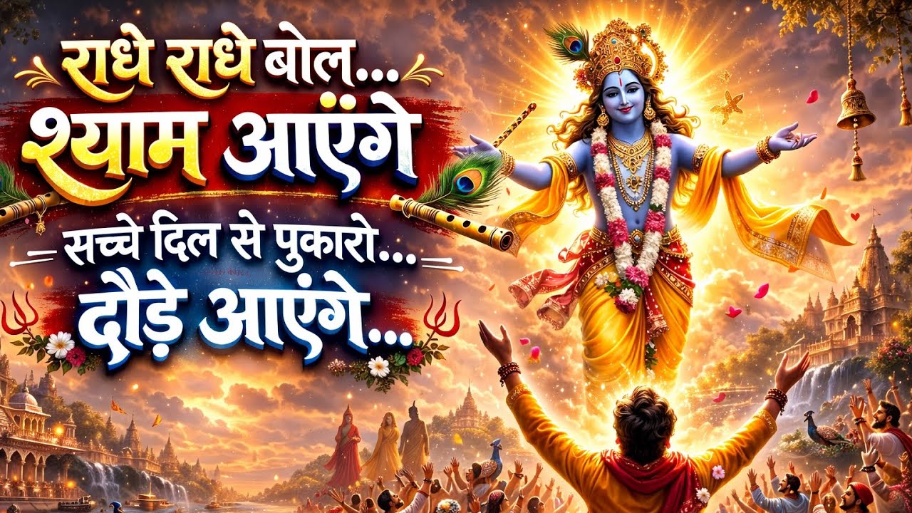 राधे राधे बोल श्याम आएंगे 🙏 | Powerful Krishna Bhajan | Radhe Krishna Bhakti Song
