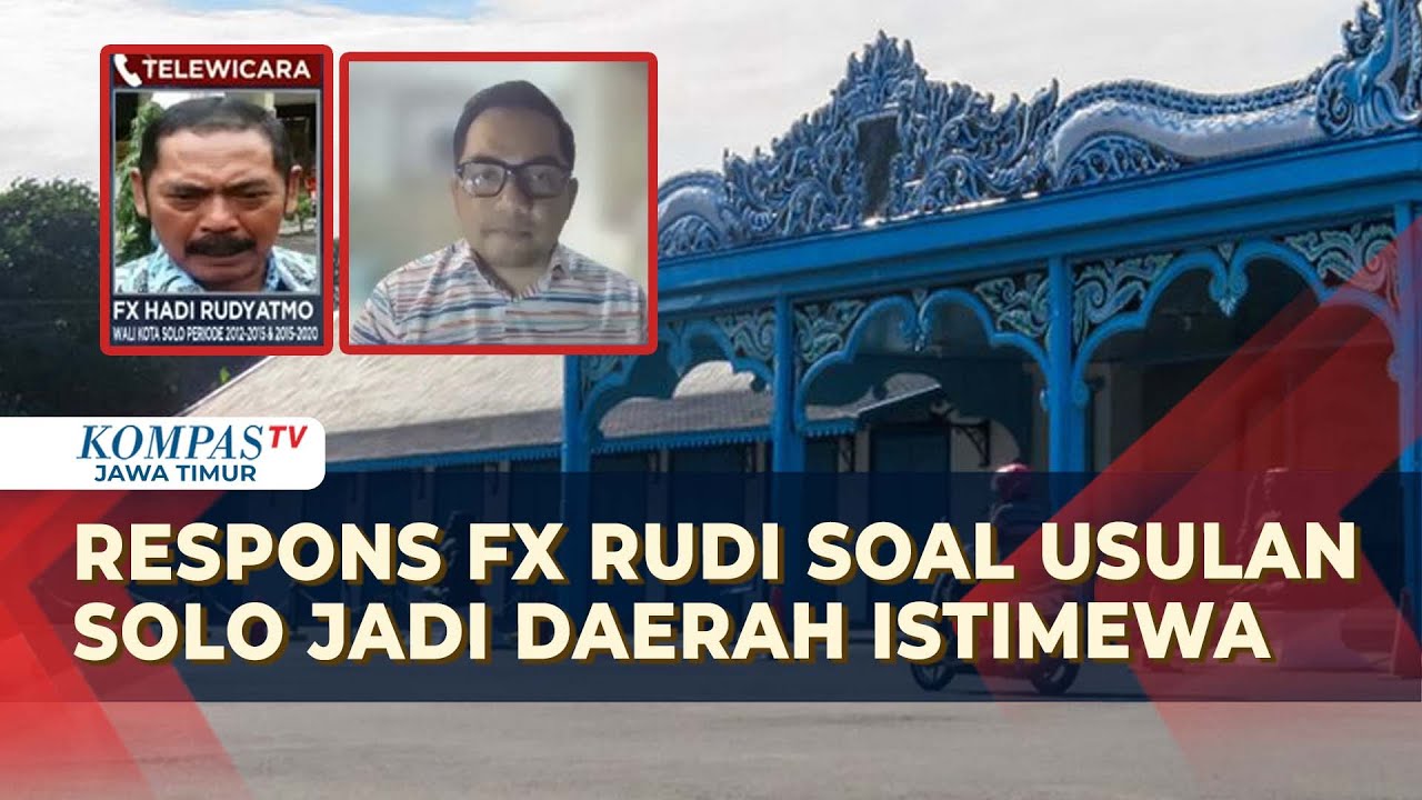 Solo Diusulkan Jadi Daerah Istimewa Surakarta, FX Rudi: Belum Mampu Kalau Dikatakan Istimewa!