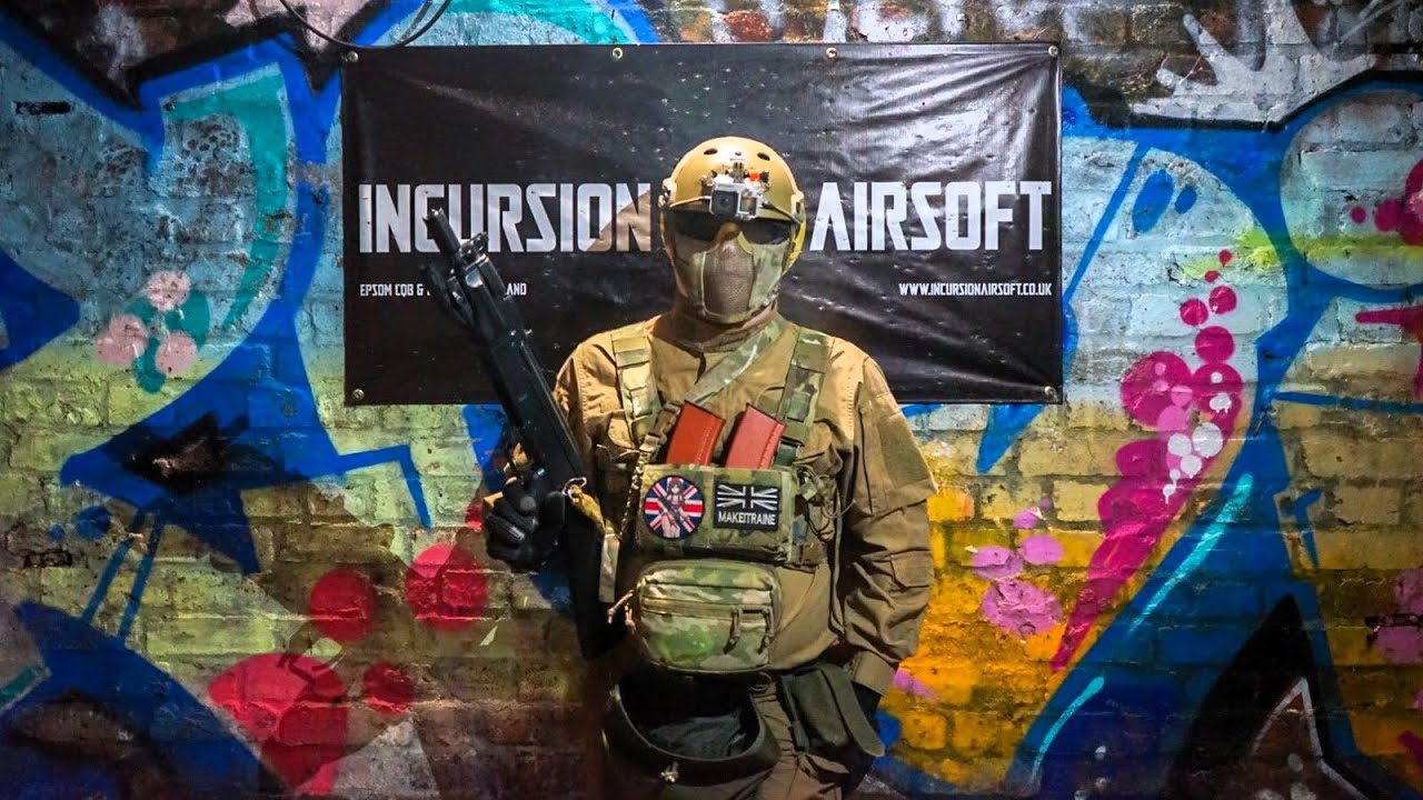 I Go To Incursion Airsoft! - CQB In A WW2 DEEP SHELTER!