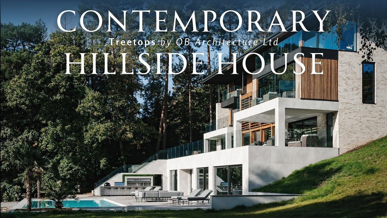 Современный дом на склоне холма в Treetops House от OB Architecture