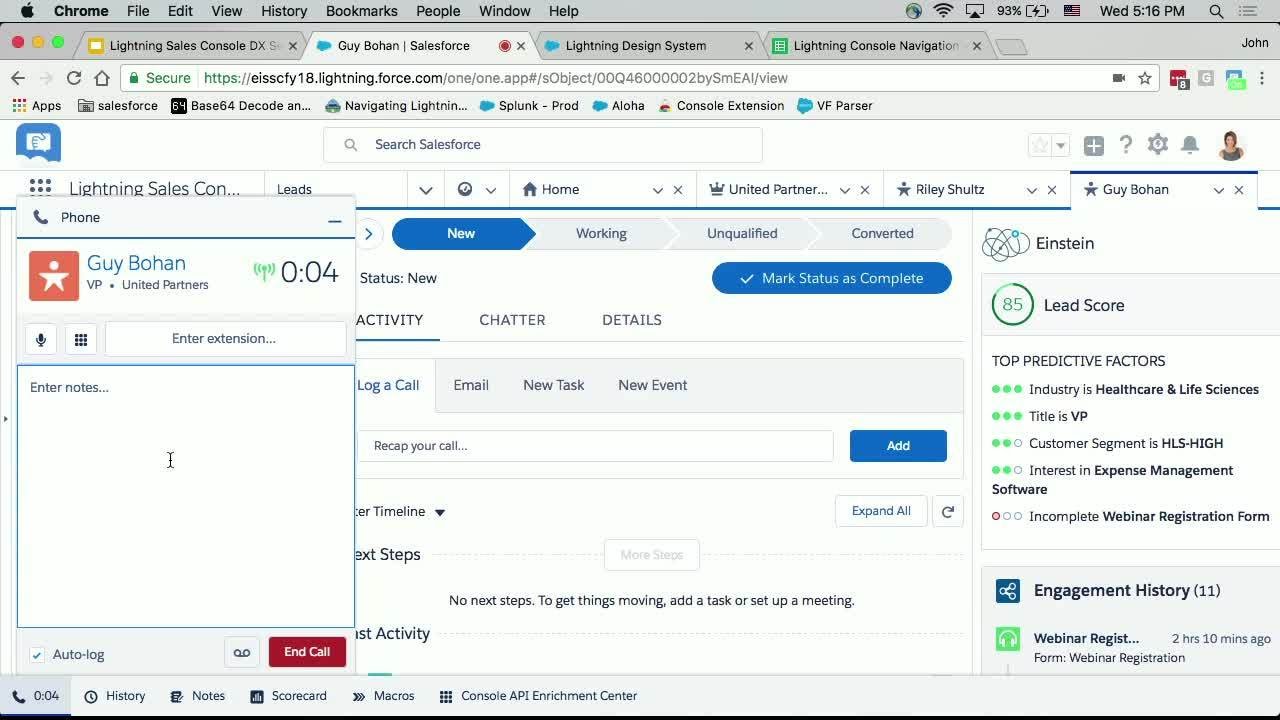 Lightning Sales Console - Create the Ultimate Productivity Workspace
