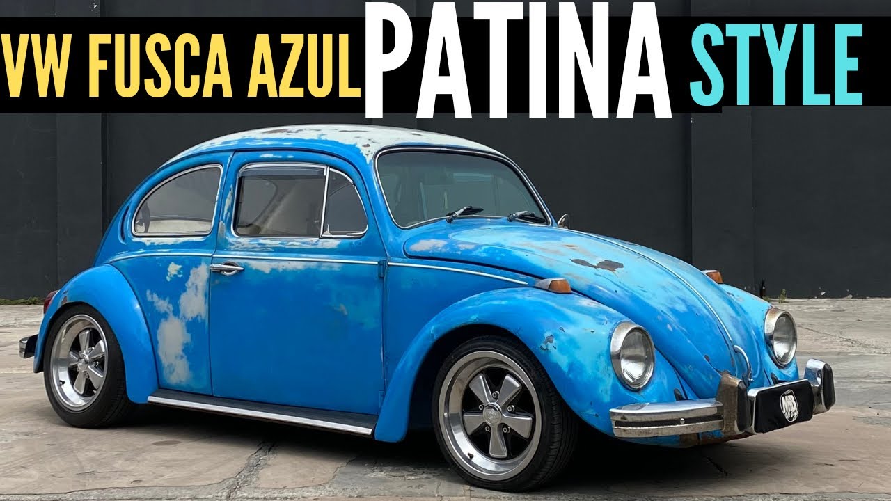 VW FUSCA 75 AZUL PATINA STYLE